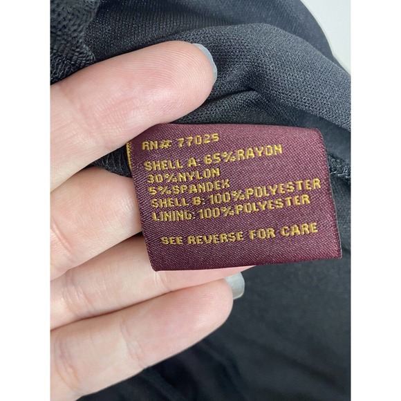 Hue Fulrnstun Black Sleeveless Mesh Knit Strech Midi Dress Size XL New - Picture 5 of 6